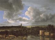 Jacob van Ruisdael A Landscape with a Ruined Castle and a Church France oil painting artist